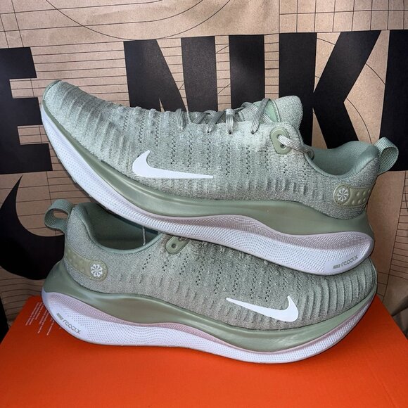 NEW Nike ReactX Infinity Run 4 Running Shoes Oil Green DR2665-300 Men Size 9 - Picture 1 of 6